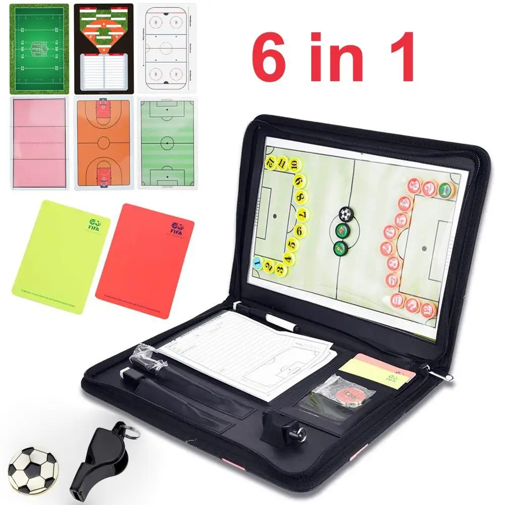 Volleyball baseball hockey coaches tactic board 6 in 1 multi purpose coaches clipboard