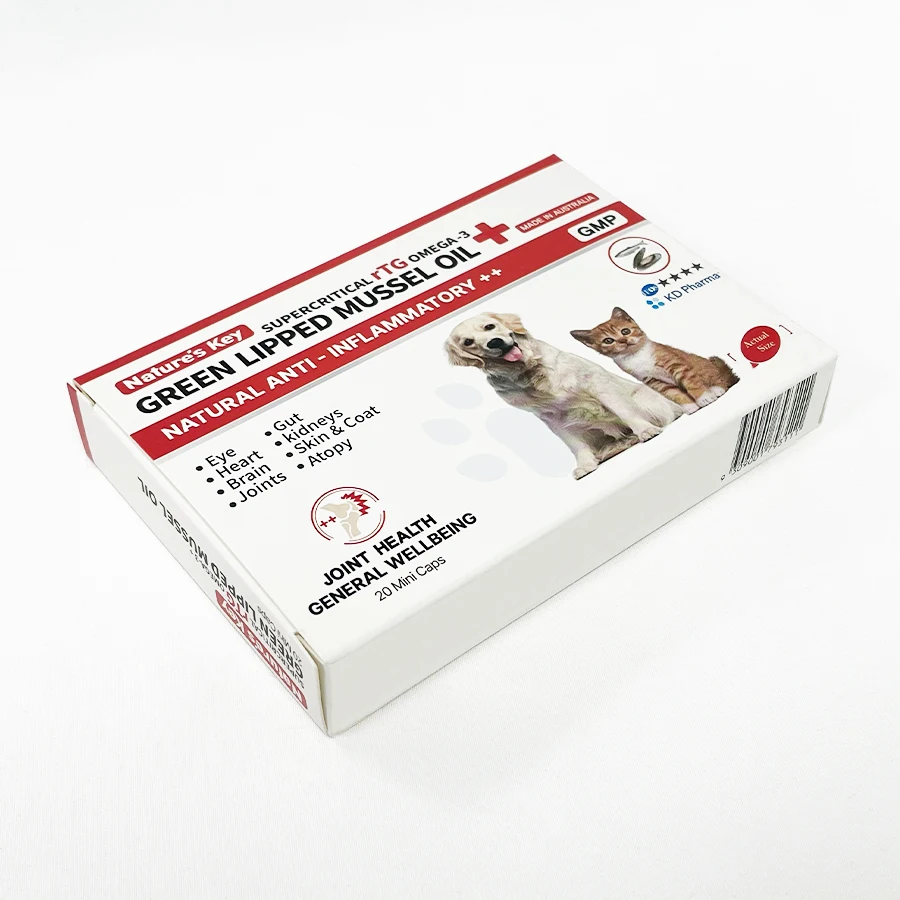 Custom Pet Medicine Packaging Box Recyclable Animal Medicine Box Practical Packaging for Pet Medicine