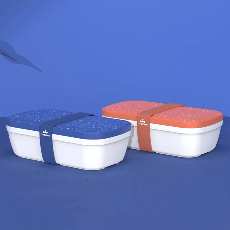 1500ML SPECKLE Color Rendering Plastic Food Container Custom Bento Lunch Box
