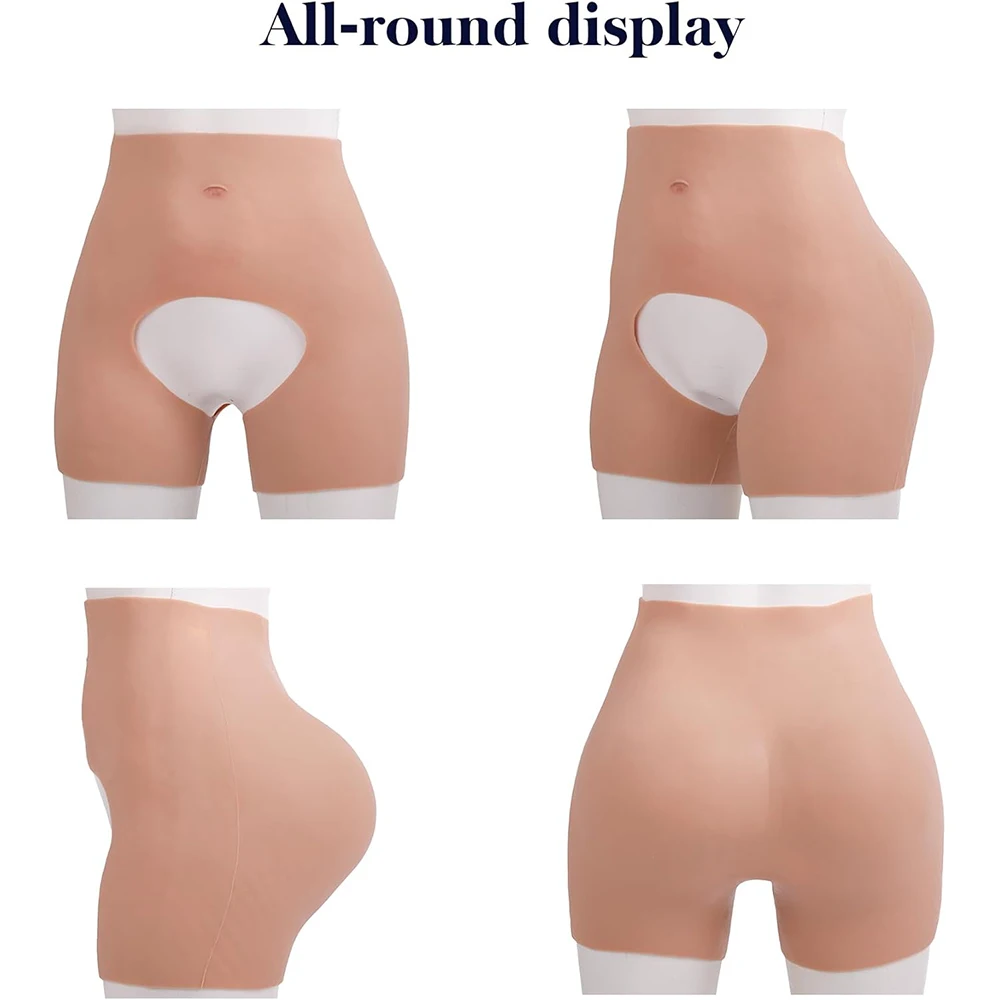 Big waist large bumbum push up shapewear butt lift underwear silicone hip buttock enhancer pants for women silicone panties
