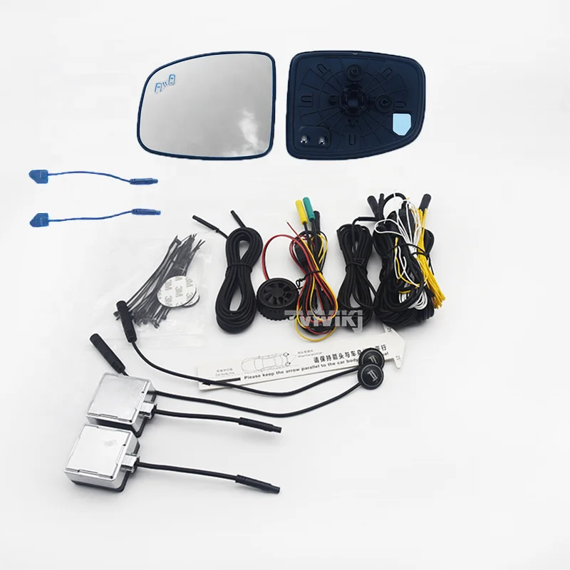 Side rearview blue mirror glass lens with blind spot system For Honda JAZZ FIT GK5 2014-2018 For CITY GM6 2015-2019 BSA BSD BSM