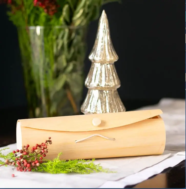 Modern Folk Art Wooden Storage Gift Box Creative Birch Veneer Box Polished Board Packaging  for Wood Crafts Wooden Boxes