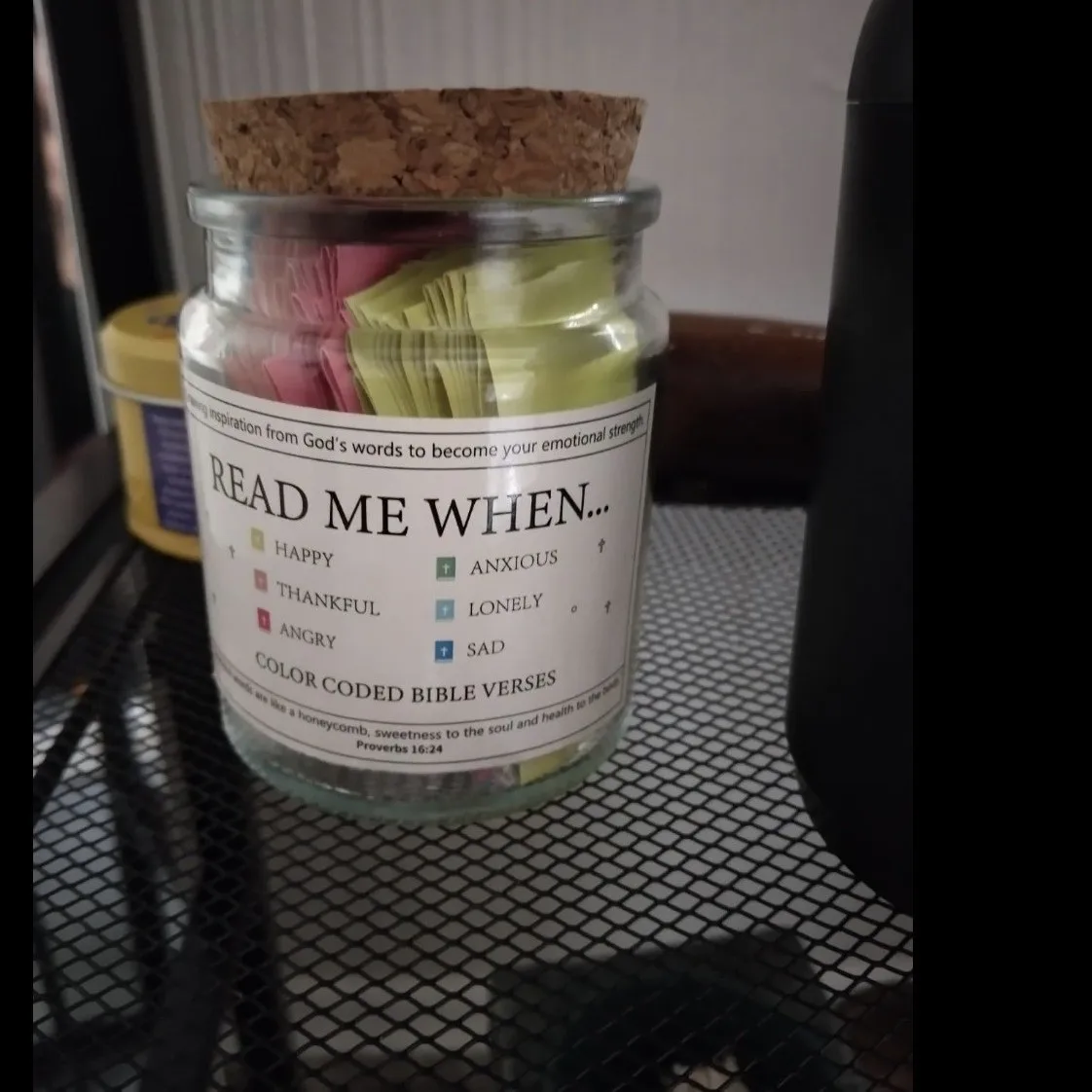 New Product Bible Verses in a Jar Christian Praying Gifts Knick-Knacks Scripture Jar Wishing Bottle for Home Decor Office Use