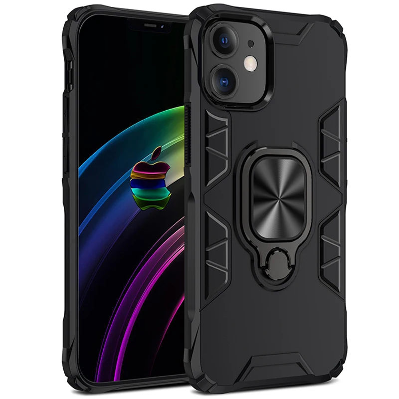 iphone 11pro shock proof phone case car ring stand for iphone 11promax cell phone case