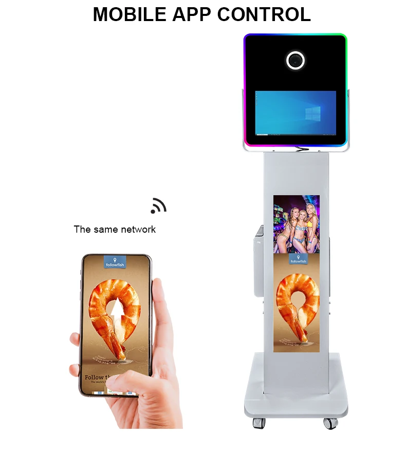 Newest 15.6 Inch Touch Screen DSLR Photo Booth For Wedding Party Photo Booth Shell With High Resolution  LCD Screen