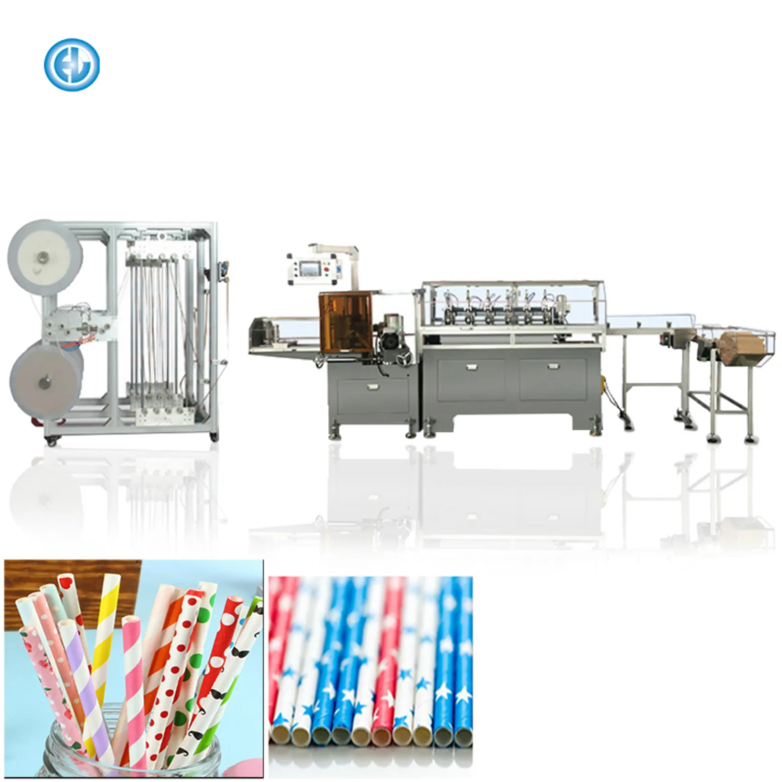 Fully Automatic paper straws machine making drinking straw packing