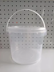 Plastic Storage Box Biscuit Barrel Yogurt Bucket Pickle Barrel Food Plastic Packaging Bucket With Lid Transparent