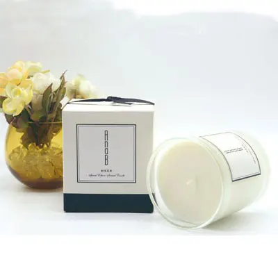 Custom Simple Style Glass Jar Soy Wax Aroma Soya Perfumed Organic Wedding Candles With Aromatherapy