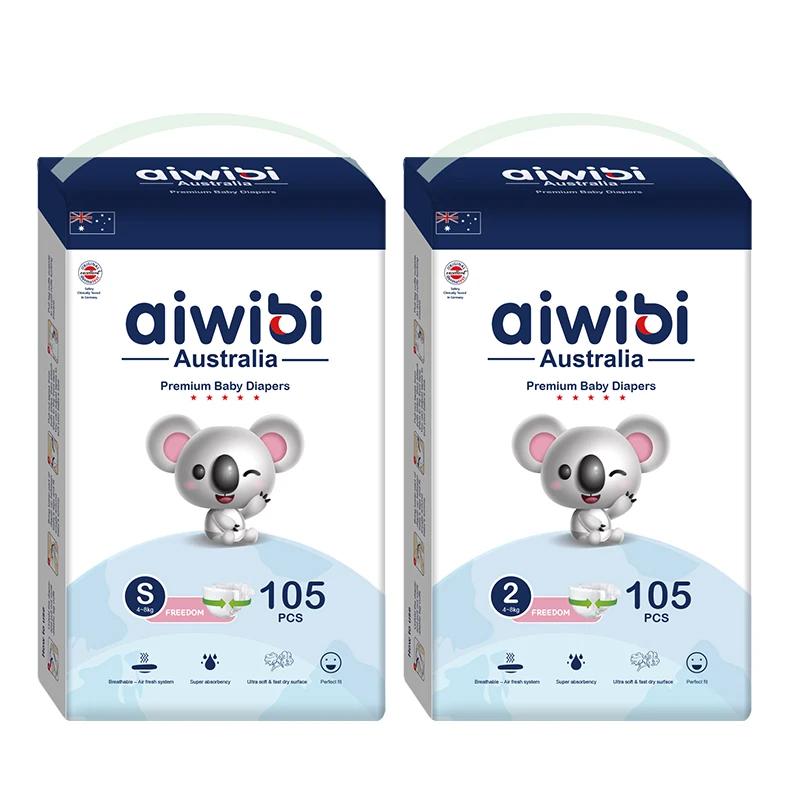 Australia brand AIWIBI Diapers For Babies In Lowest Price  Grade A Disposable Baby Diapers Bulk with wholesale price