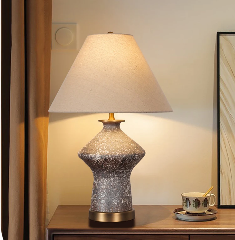 hotel home restaurant bedroom vintage led old aged antique white ceramic table lamps