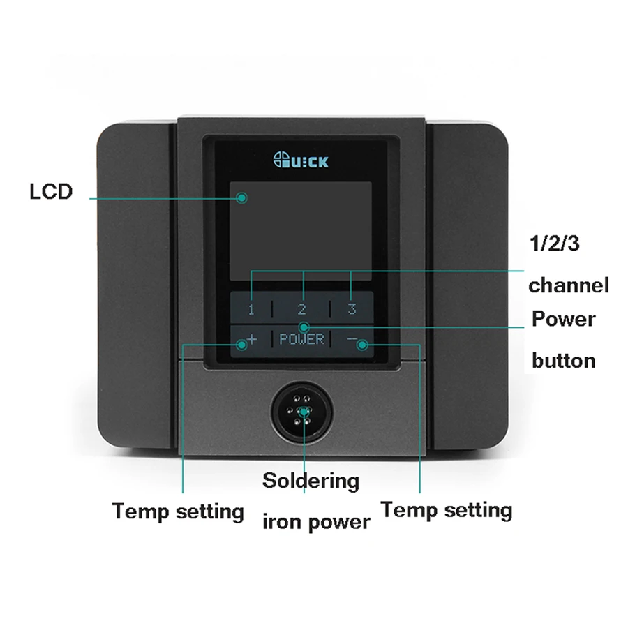 Быстрая Бессвинцовая паяльная станция TS1200A BGA со светодиодным дисплеем и одним наконечником паяльника, станция для переделки горячим воздухом