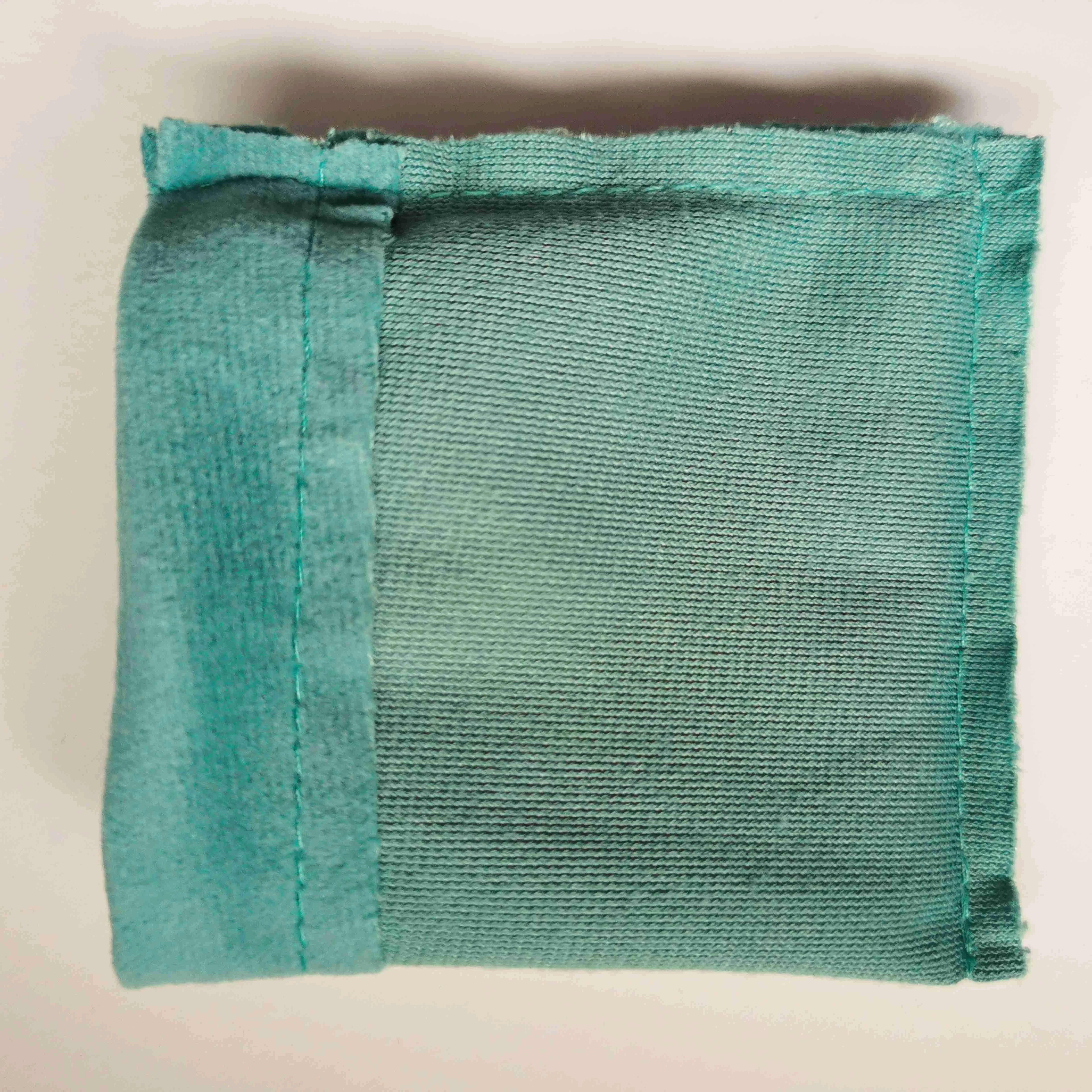 Синяя сумка для ювелирных изделий на шнурке бархатная с логотипом