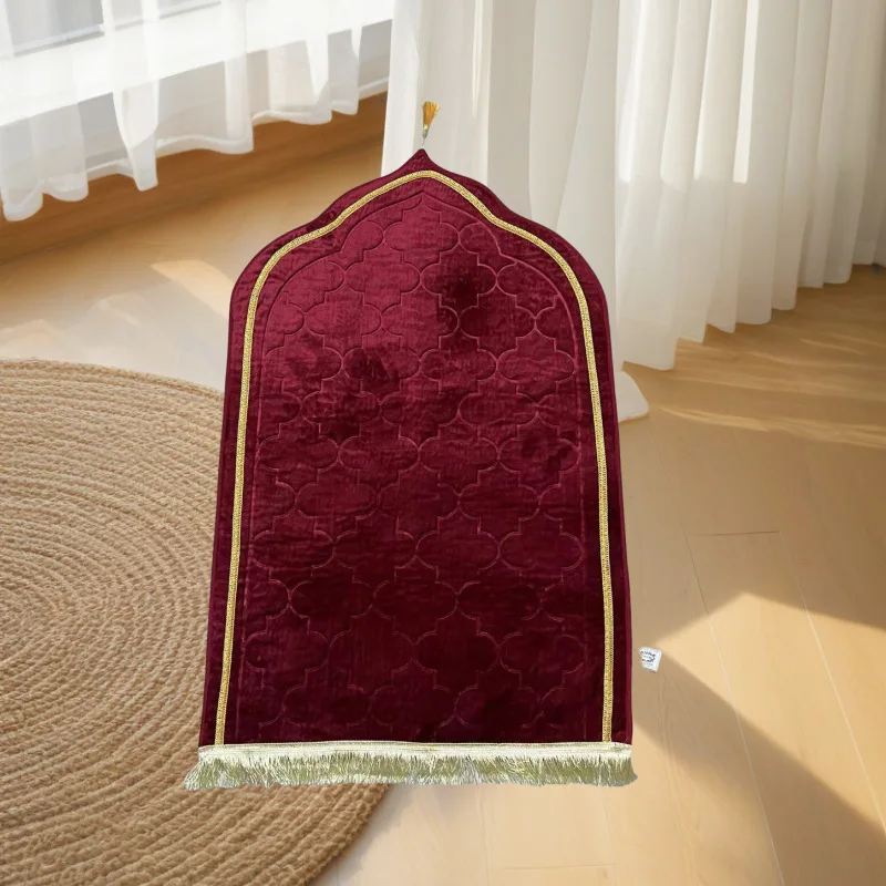 Soft 100% Polyester Prayer Rug Pakistan New Design High Quality Print Muslim Prayer Mat