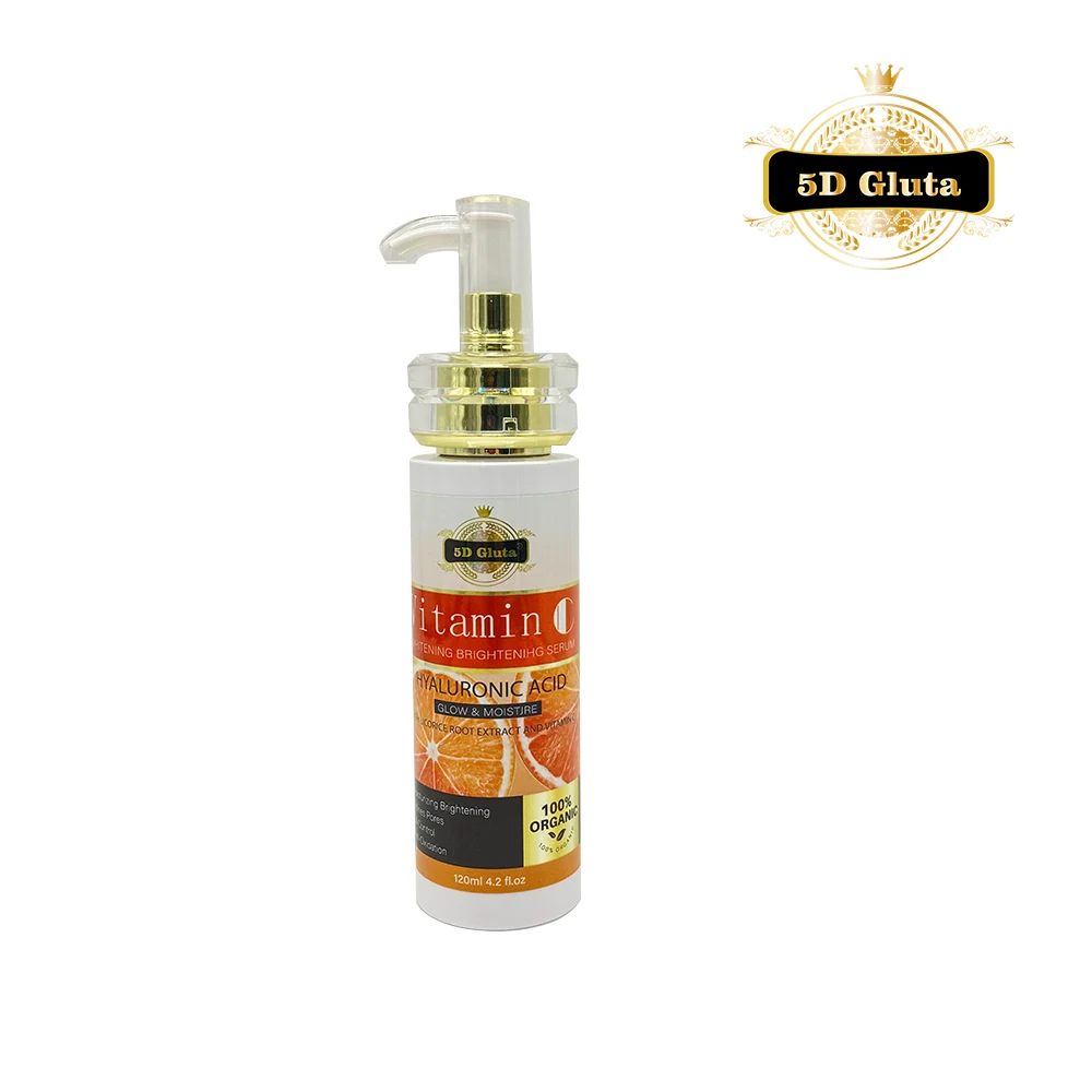 100% ORGANIC Vitamin C WHITENING MOISTURIZER LOTION HYALURONIC ACID GLOW & MOISTURE WITH LICORICE ROOT EXTRACT AND VITAMIN SET