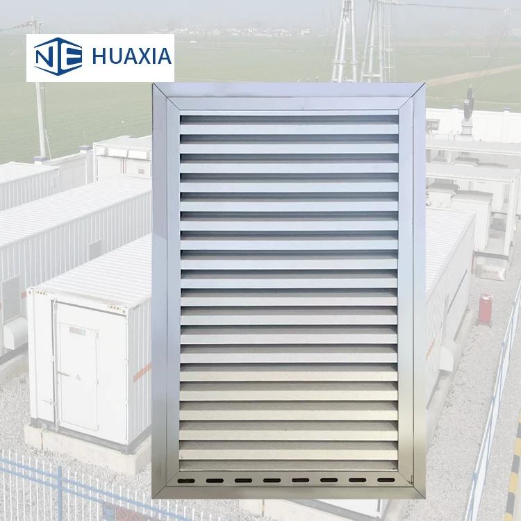 shipping container parts energy storage cabinet parts waterproof dust proof air ventilation metal panel louver