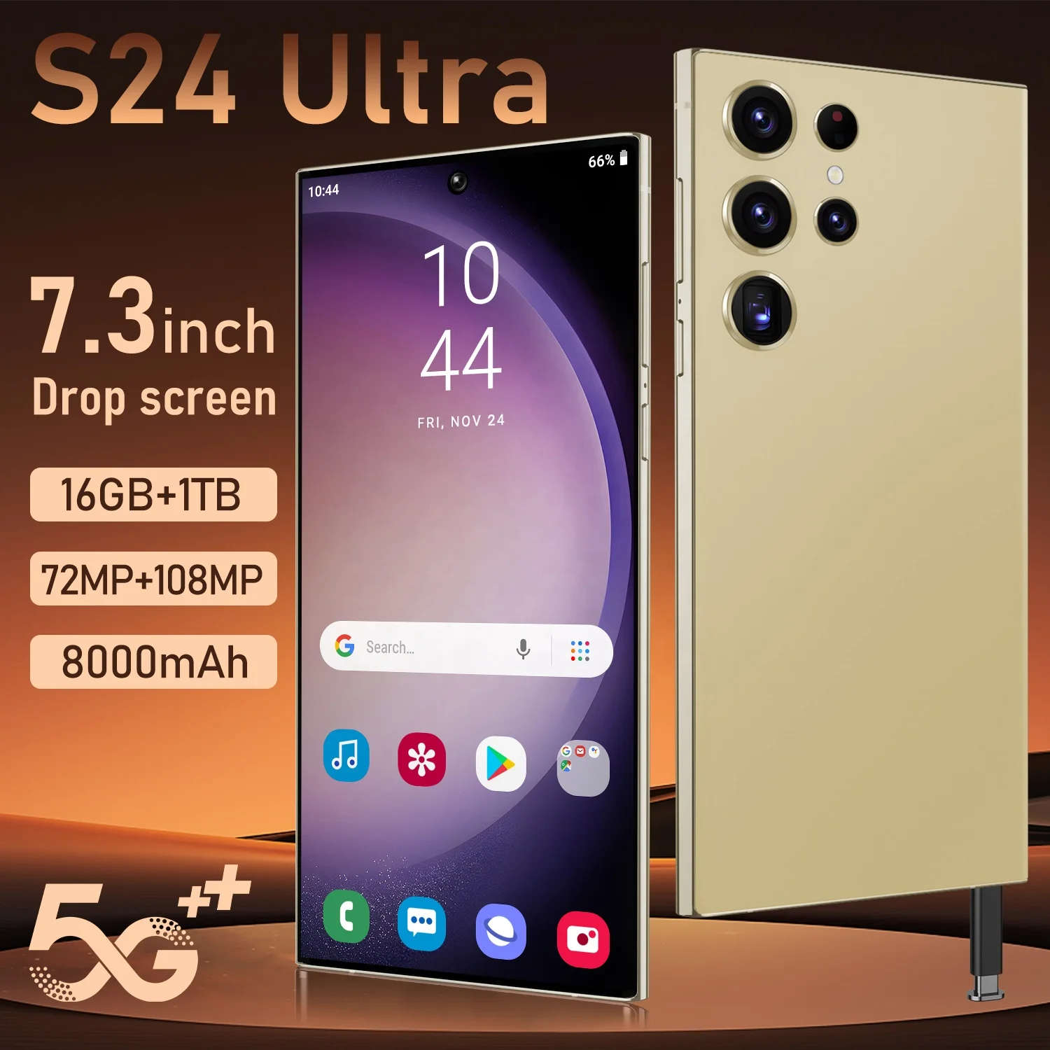Hot Selling S24 ULTRA original 16GB+1TB 5G Android 14 Cell Phone Smartphone Unlocked Gaming Smart Mobile Phones