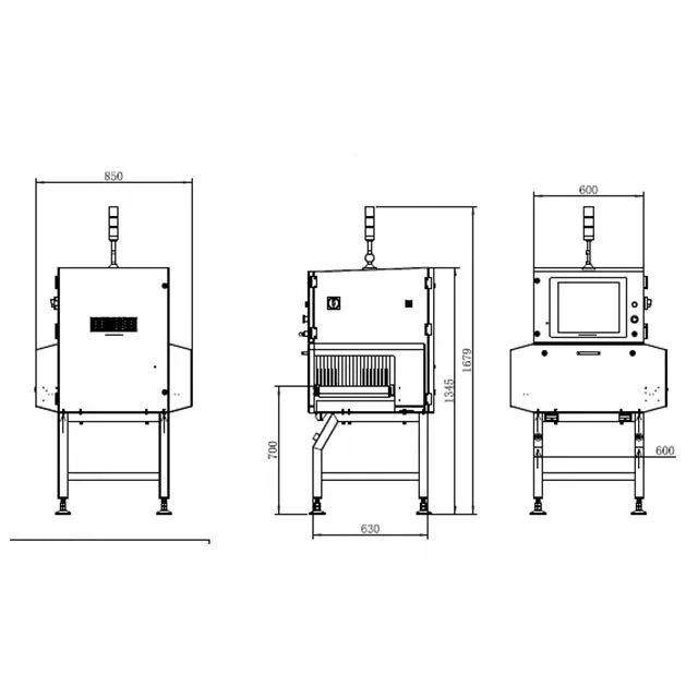 Промышленный рентгеновский аппарат для металлоискателя посторонних продуктов и рентгеновский аппарат для продуктов питания