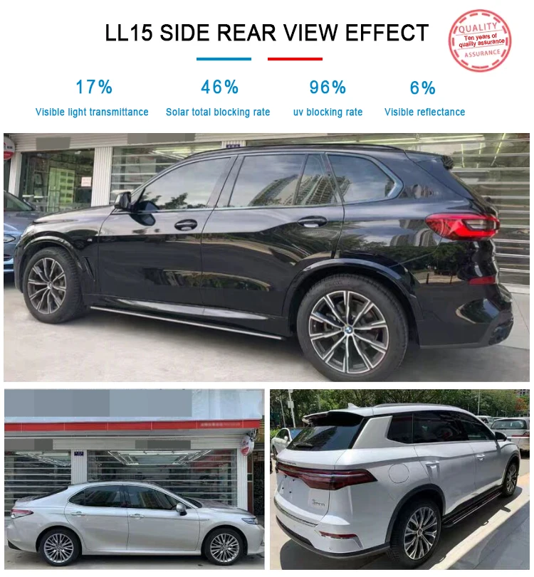 high heat insulation car glass film safety explosion-proof privacy film llumar car window film 1Roll 1.52%30M