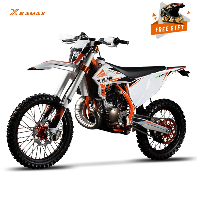 Kamax 2022 high-end Off-road Motocross Enduro Motorcycle 250cc 2 Stroke Dirt Bike for Adults with racing standard