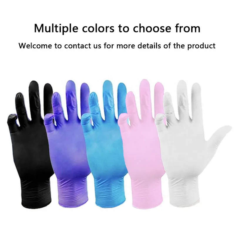 Tattoo Waterproof 5 6 8 Mil New With Logo 100 Pcs Box Price  Food Grade Pink Powder Free Nitrile Glove