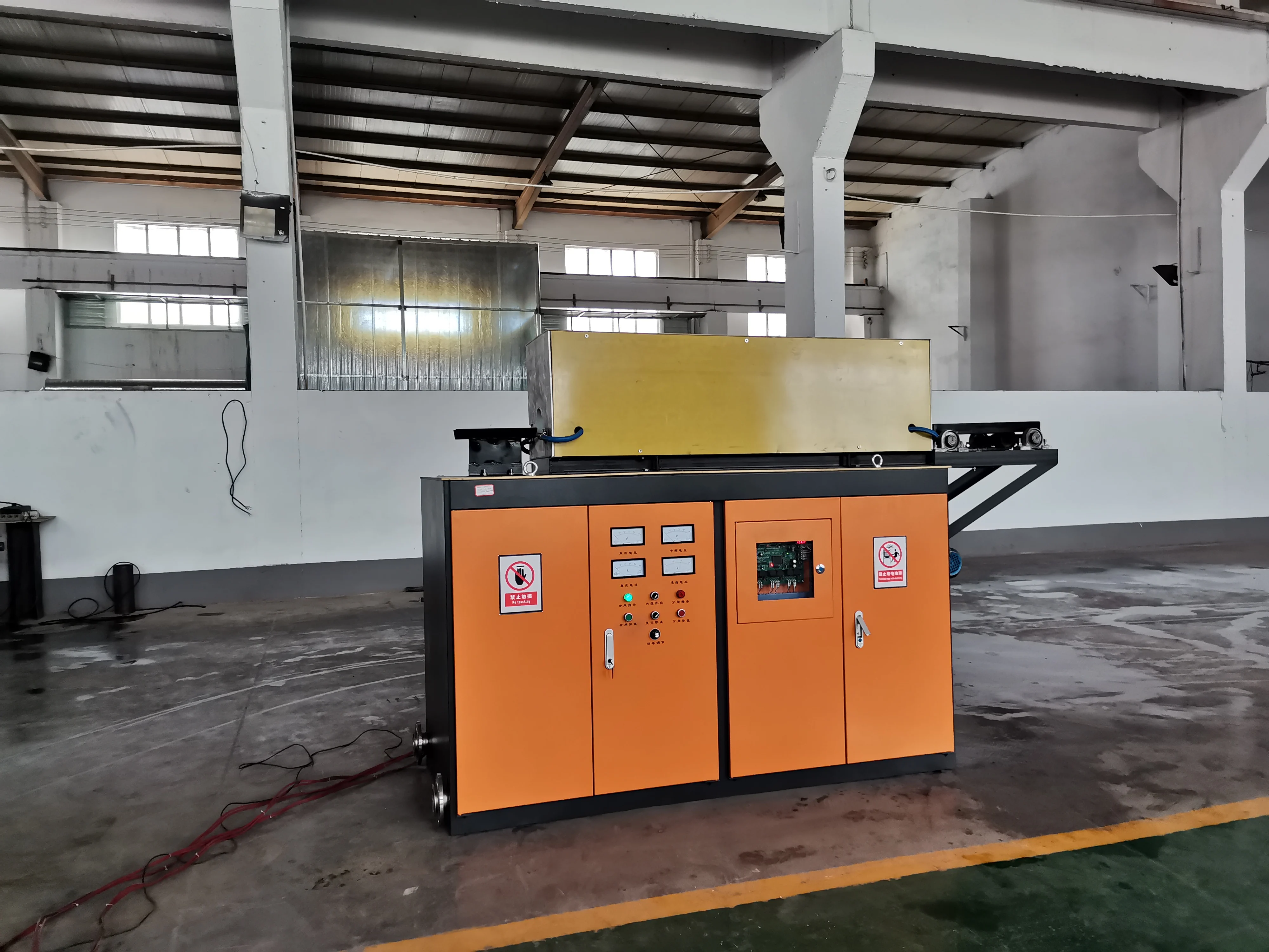 Горячая распродажа нагрева арматуры угловой резьбы 400 кВт индукционного нагрева оборудования нагревательной машины