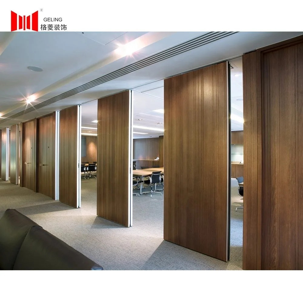 65mm conference room hall sound insulation folding sliding partition wall movable partition partition system