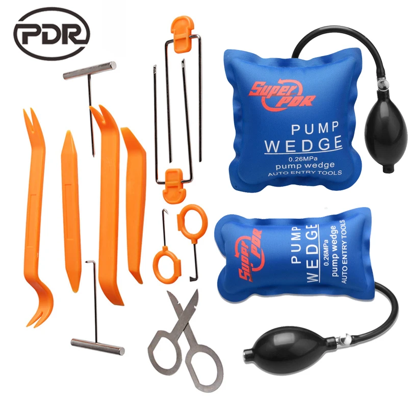 Супер PDR Профессиональный Пневматический насос клиновидный инструмент для открывания дверей автомобиля набор инструментов снятия замков инструменты ремонта