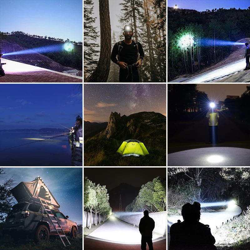 LED high brightness headlight outdoor long-range head mounted strong light lithium battery rechargeable miners lamp