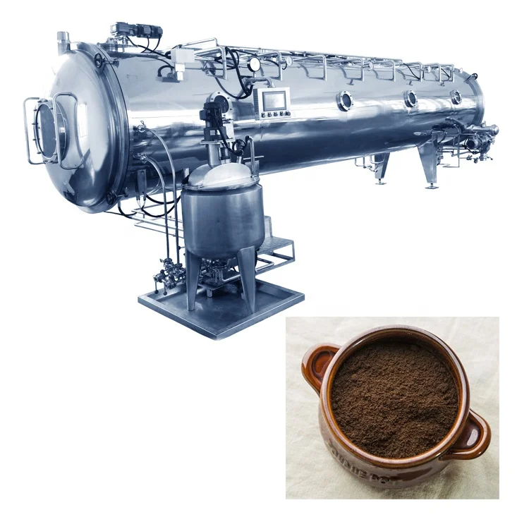 Tea polyphenols, caffeine, caffeine powder vacuum dryer making machine