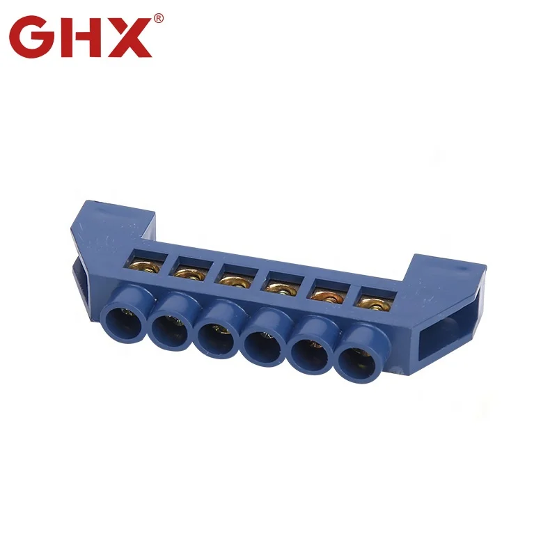 YL-001 whole plastic cover natural Screw Terminal  6Ways