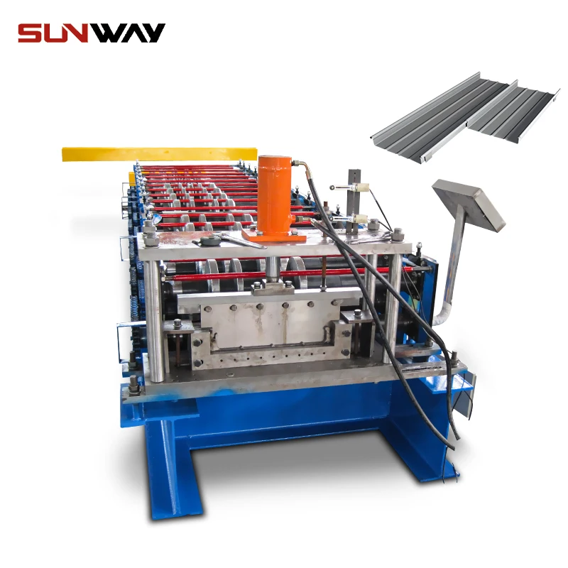 Snap Lock Forming Machine Portable Roll Roof Panel Roll Former Snap Lock Clips Standing Seam Machine