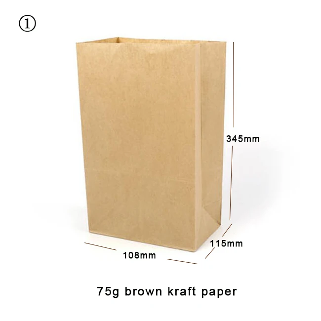 Aluminum Foil Lined Paper Bag for Chicken Fast Food Packaging Hot Food