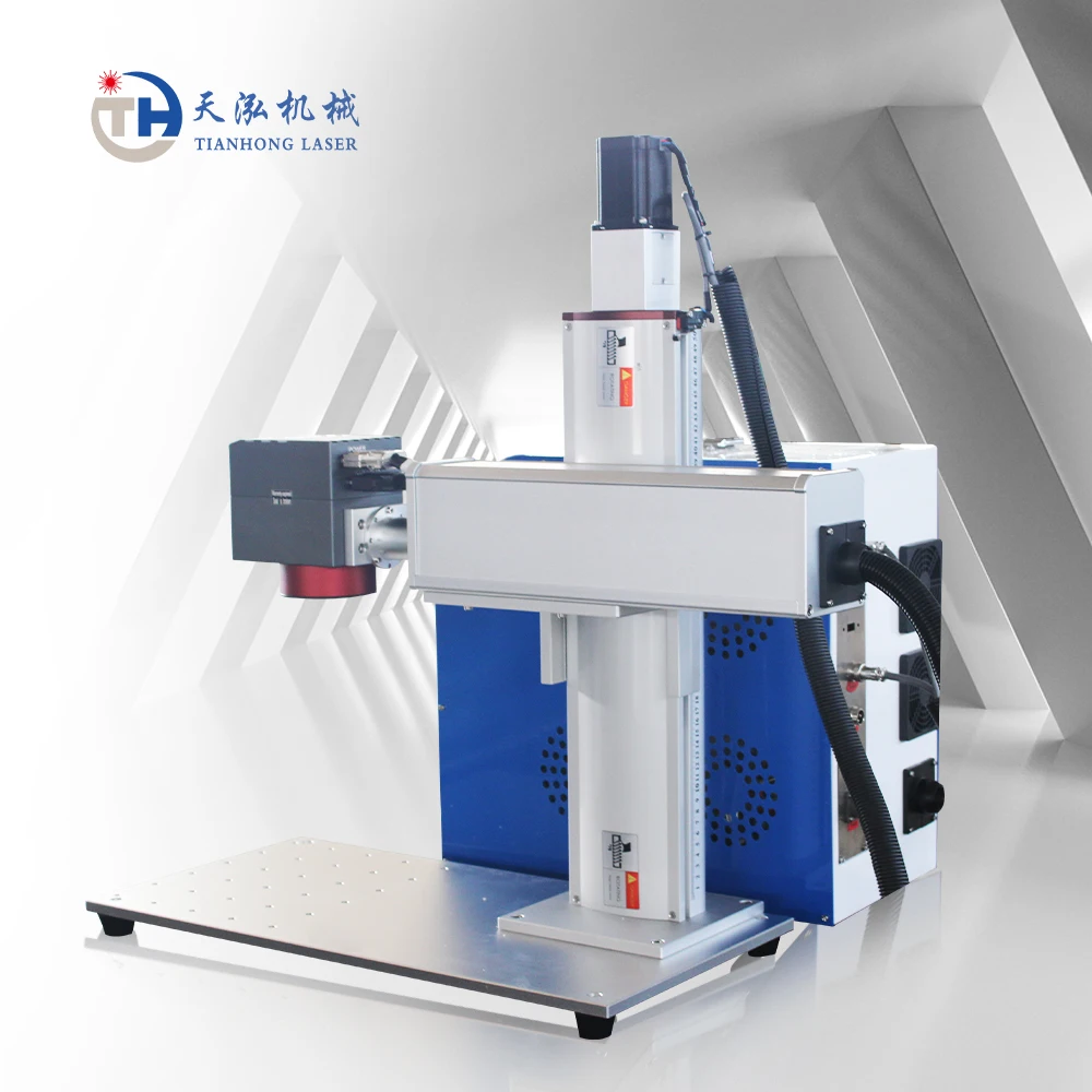 50w 100w Dynamic Fiber Laser Marking Machine with Ezcad3 software For Metal deep engraving
