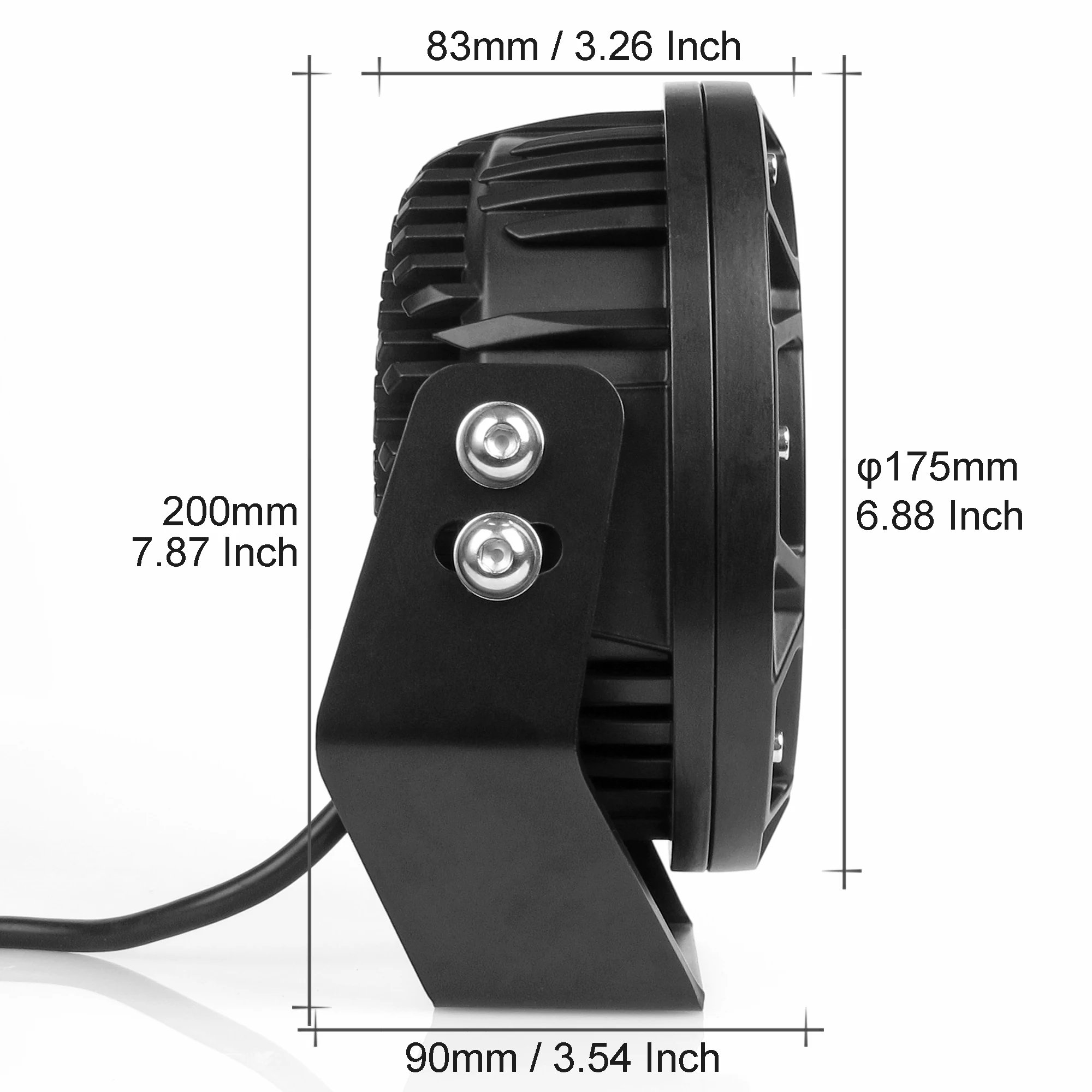 7 Inch Laser Led Work Light 12V 24V 4x4 Off road Driving Fog Lamp For Wrangler JK Pickup 4WD Truck SUV Tractor Truck Headlights