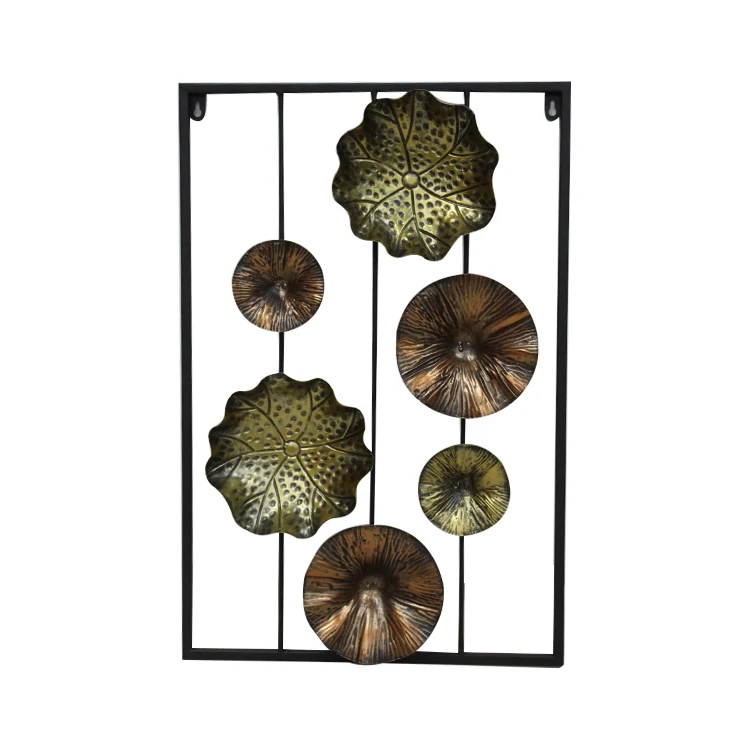 Модная интерьерная металлическая кованая железная 3d Художественная подвесная Рамка для украшения стен