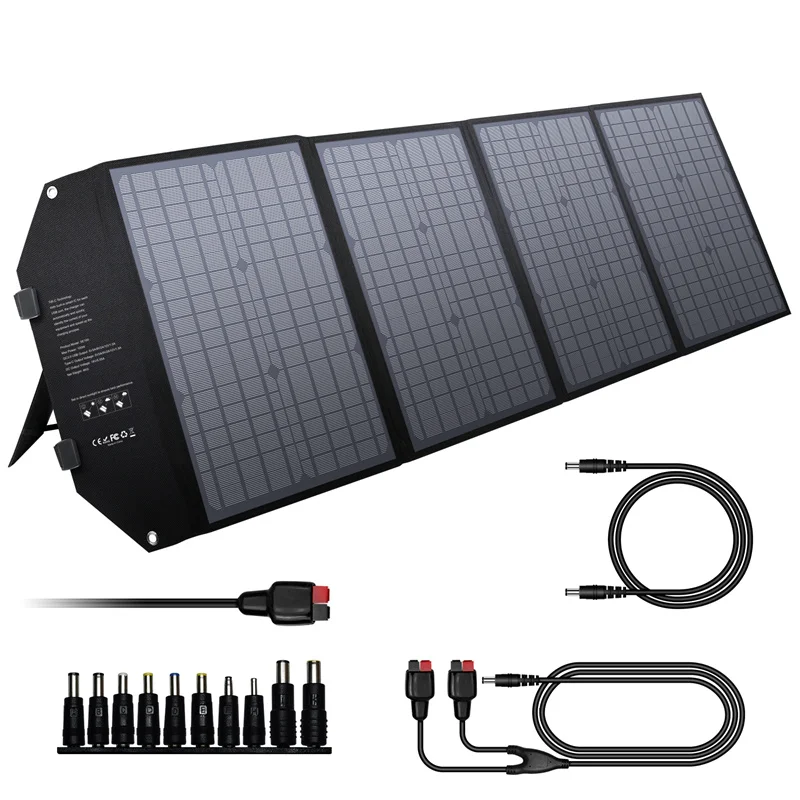 2024 monocrystalline silicon solar panels 100W 12V allpowers foldable 100W solar panel mobile