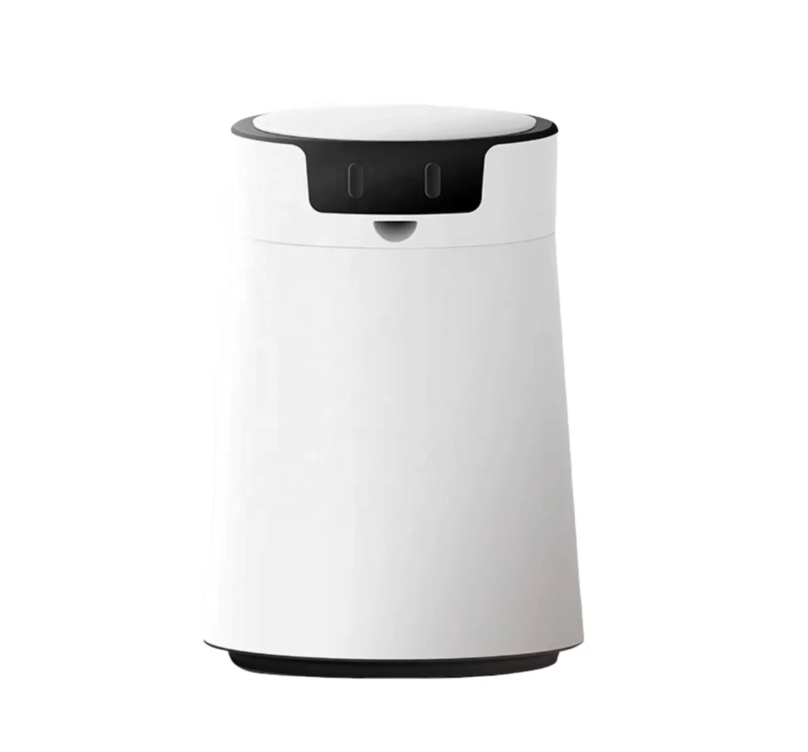 Custom ABS Plastic Garbage Bin Self-packing Sensor Dustbin With Lid Smart Food Waste Bin With 6-month Trash Bags For Office Use