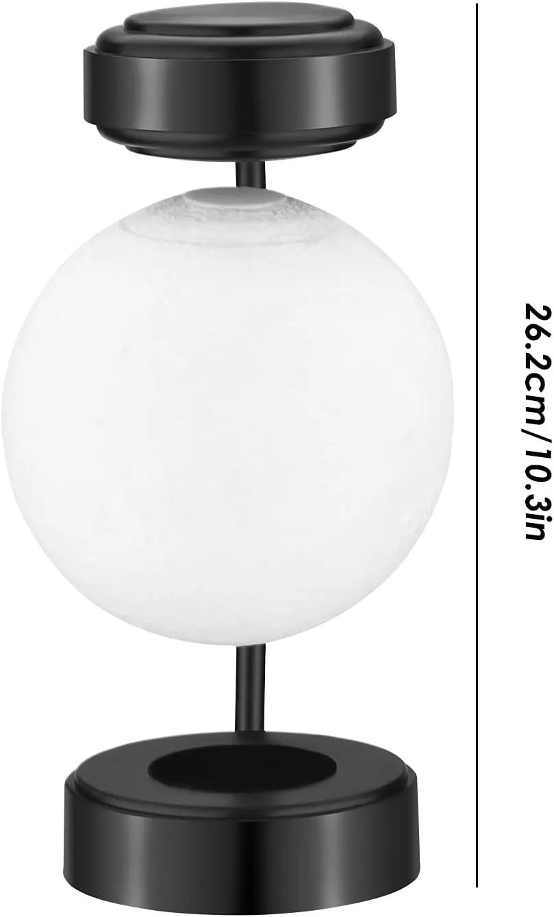 Lampe De Chevet Levitating Moon Lamp Floating Lights Spinning In Air Desk Luna Light Magnetic 3d Printed Led Lunar Lamp Black
