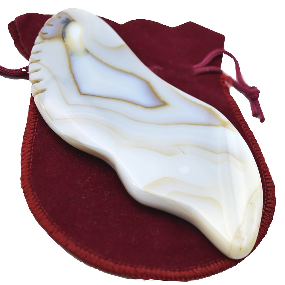 2023 Best Seller Grey Agate Gua Sha Guasha Massager Tool For Body