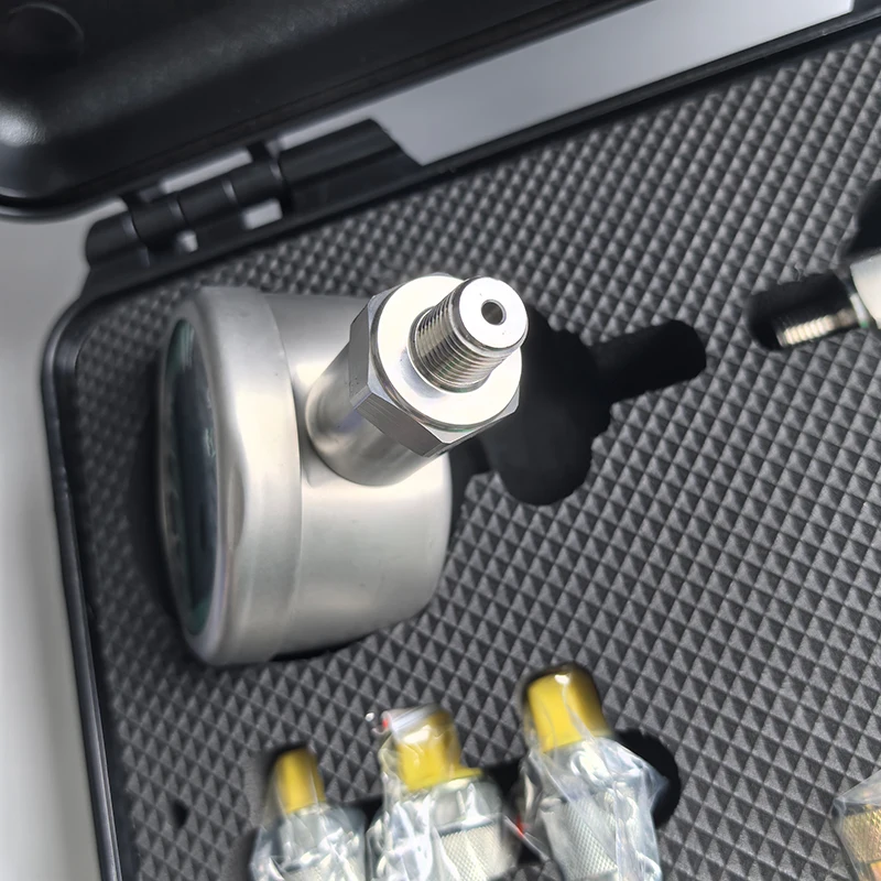 OEM & ODM Hydraulic Pressure Gauges set measurement tool Group With Hose Carry Box For Excavator