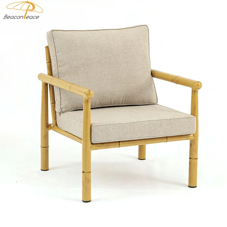 Garden sofa furniture modern outdoor bamboo style sofa set design price for garden restaurant