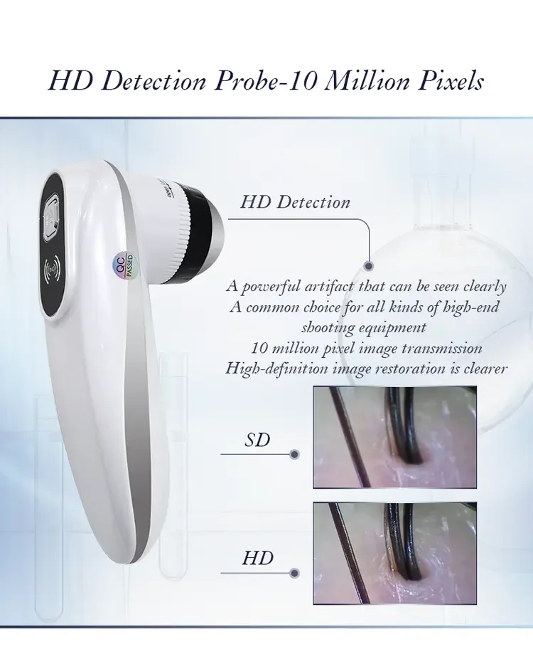 Professional 5G WiFi Wireless Home Use Scalp Skin Analyzer Portable Four-Spectrum Detector