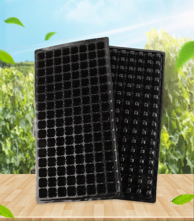 128 Cells Factory Direct Sale Recycled Sprouting Plant growing tray for rice seeding/Rice Planter Machine