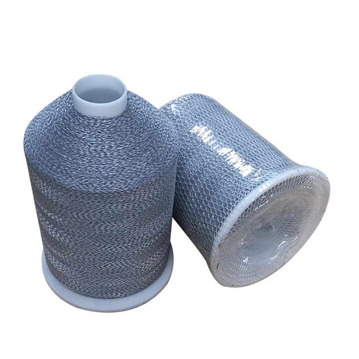 High Visibility Double Side Reflective Yarn Thread For Knitting Weaving