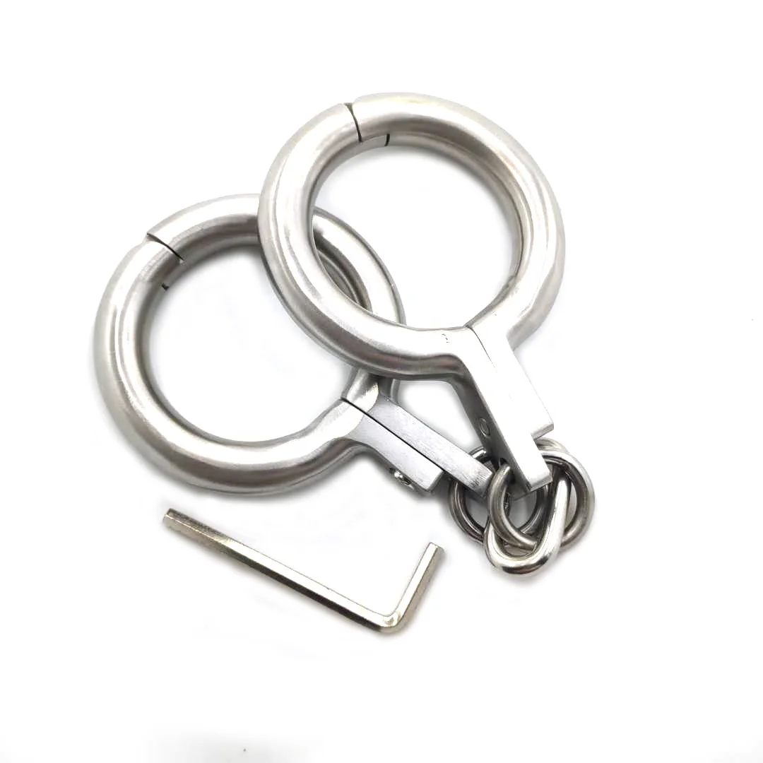 High quality BDSM stainless steel adult game sex handcuffs metal binding handcuffs male and female sex toys