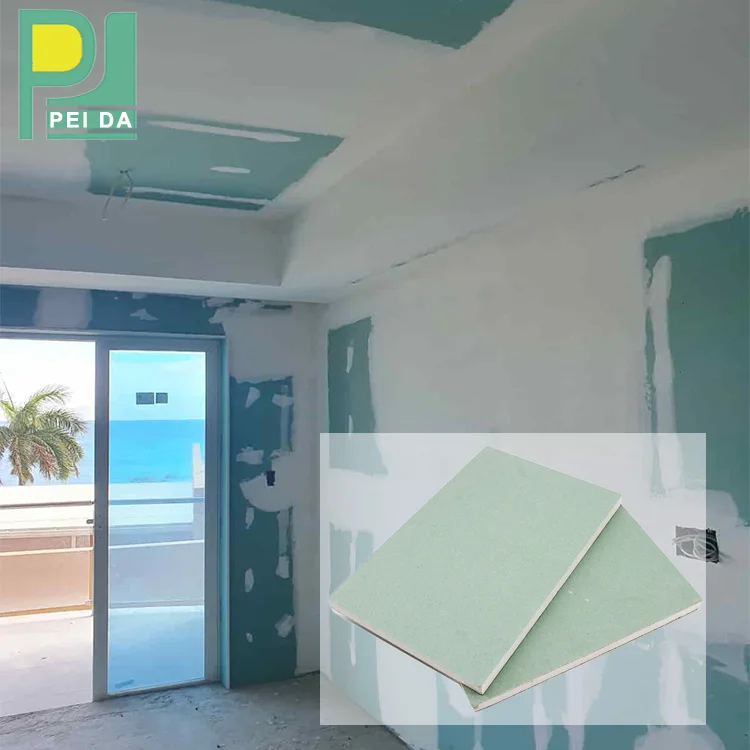 High Quality Easy Construction Fiberglass Gypsum Board/Plasterboard/Drywall False Ceiling