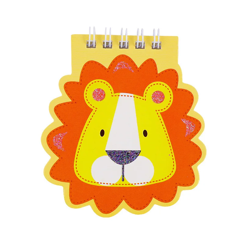 Cartoon animal shaped coil book cute pocket book flip up Mini notepad Student style notepad