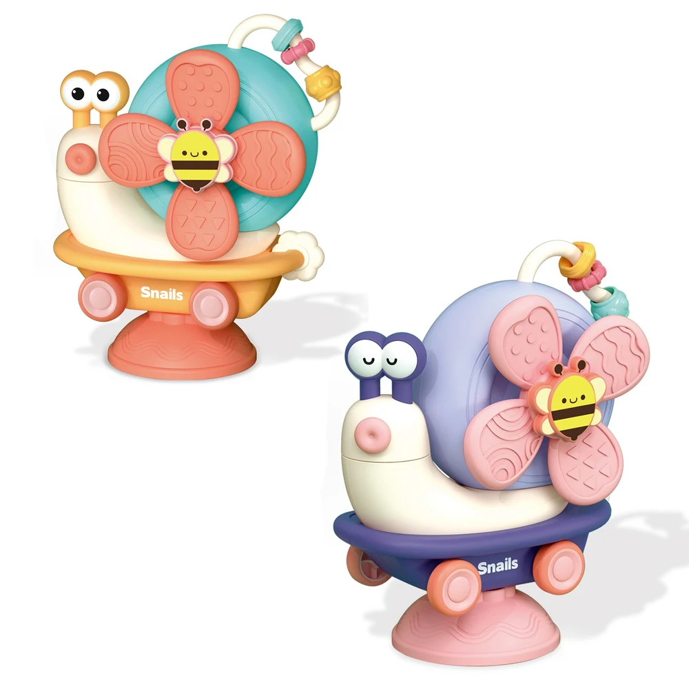 Snail Bath Toy Windmill DIY Assembly Baby Toy Spinning Top Toy