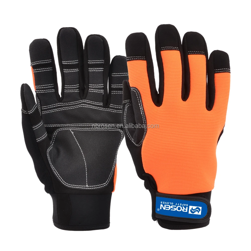 High-Quality Industry China Supply Anti-Cut Cheap Anti Vibration Microfiber Durable Work Safety Mechanic Construction Gloves
