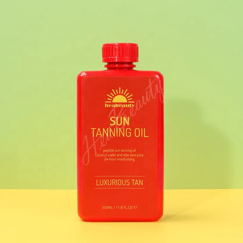 Natural Tanning Oil With Melanin Peptide Double Accelerate System Private Label Tanning Oil